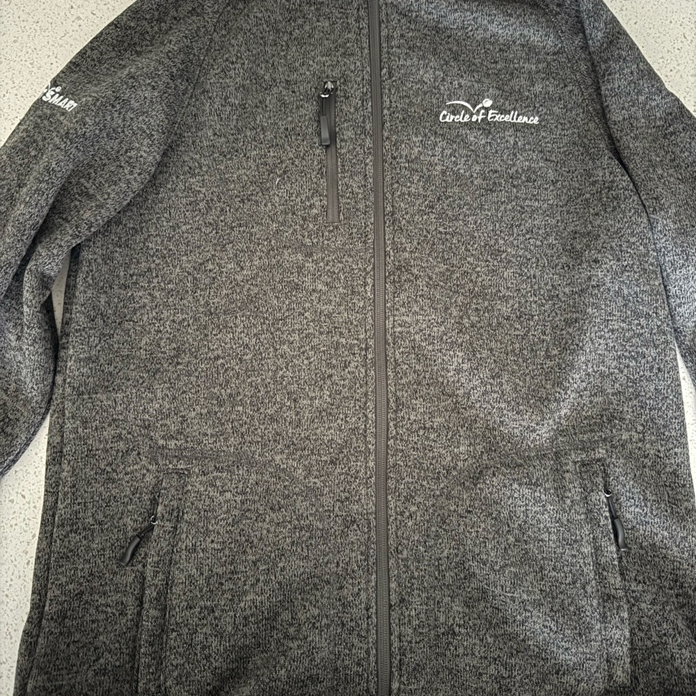 Gray Full-Zip Jacket